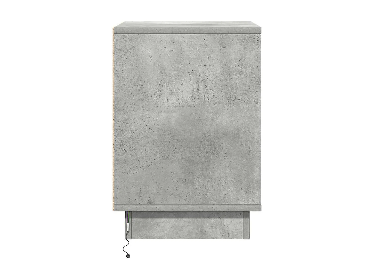 Cabinet de chevet avec 2 pcs Gris béton 39 x 34.5 x 50 cm