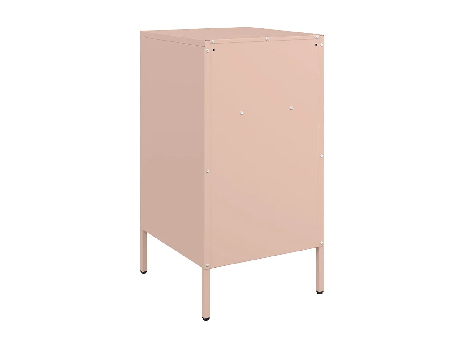 Comodino rosa 36x39x68 cm in acciaio