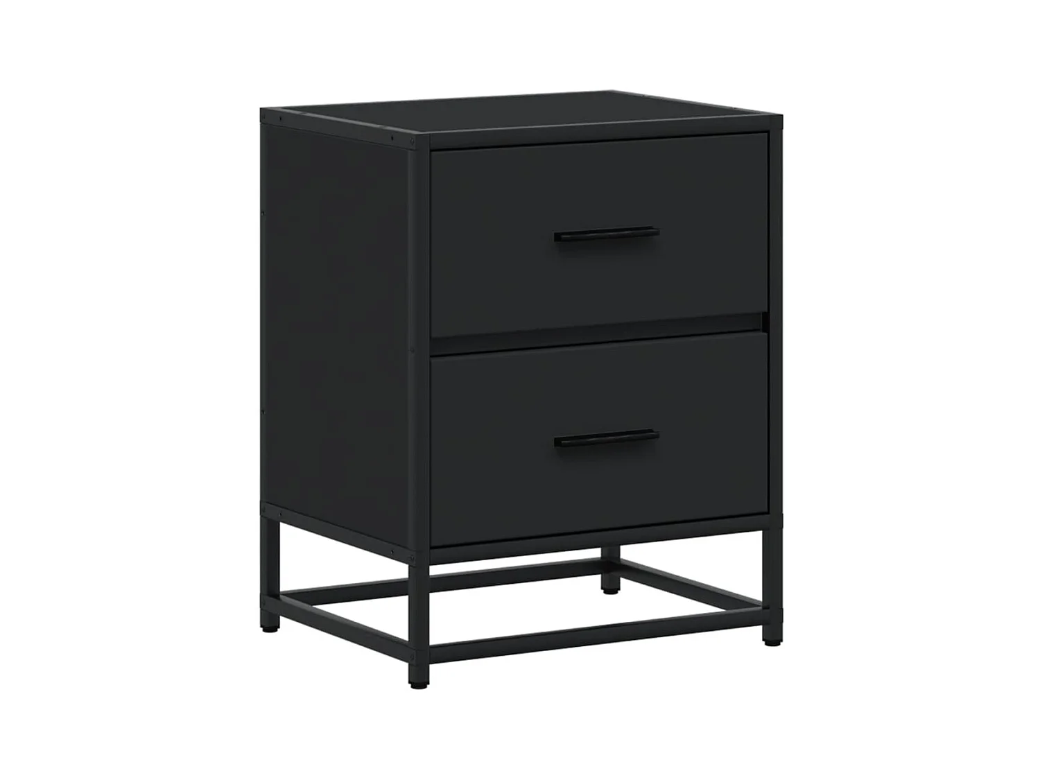 Tables de chevet 2 pcs noir 40x31x50 cm bois d'ingénierie