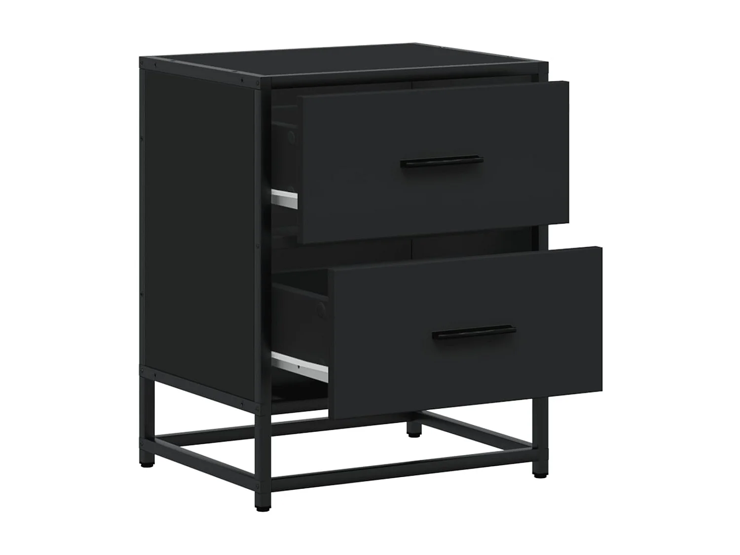 Tables de chevet 2 pcs noir 40x31x50 cm bois d'ingénierie