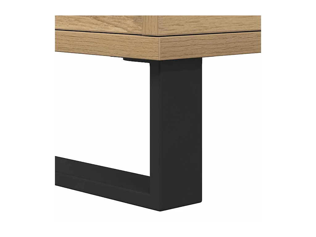 Comodini 2 pezzi in rovere fatti a mano 40x35x50 cm