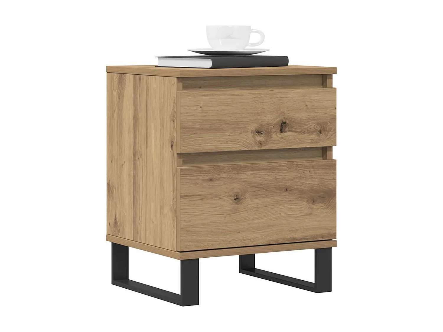 Tables de chevet 2 pcs chêne artisanal 40x35x50 cm