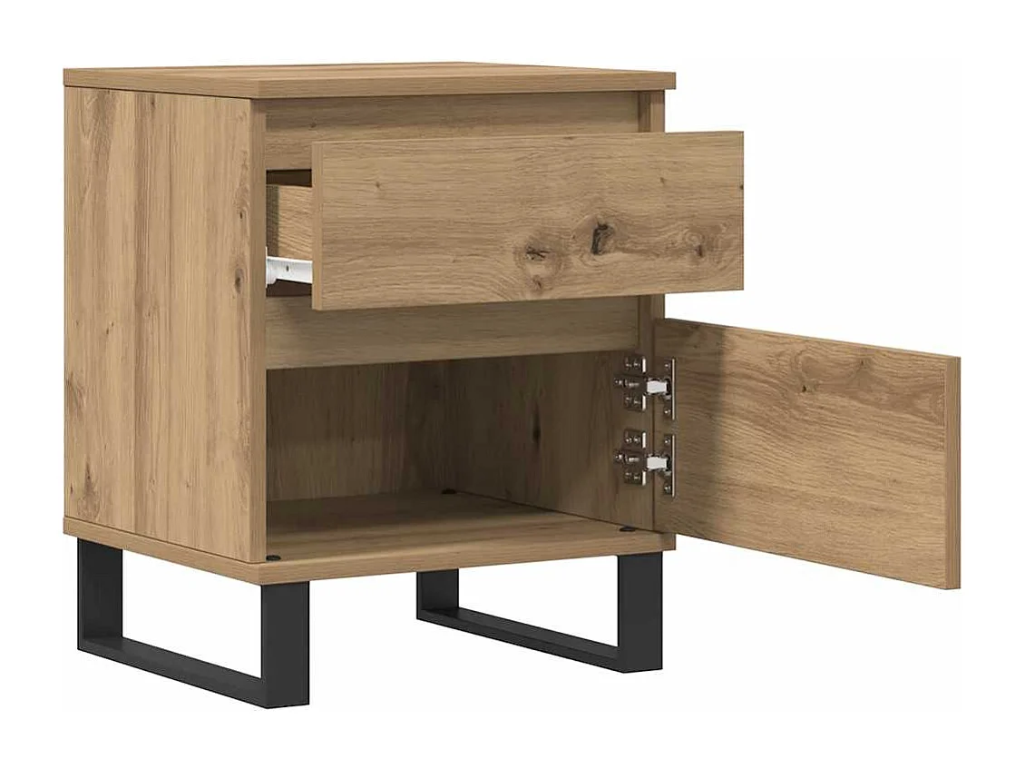 Tables de chevet 2 pcs chêne artisanal 40x35x50 cm