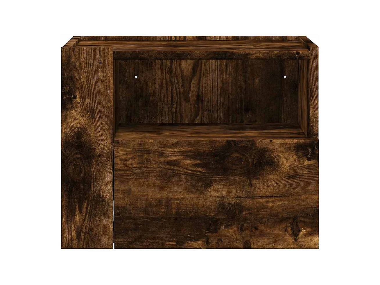 Comodini da parete 2 pz rovere affumicato 45x30x35 cm