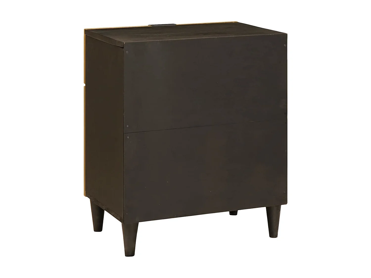 Table de chevet avec tiroir Noir et or 50 x 33 x 60 cm