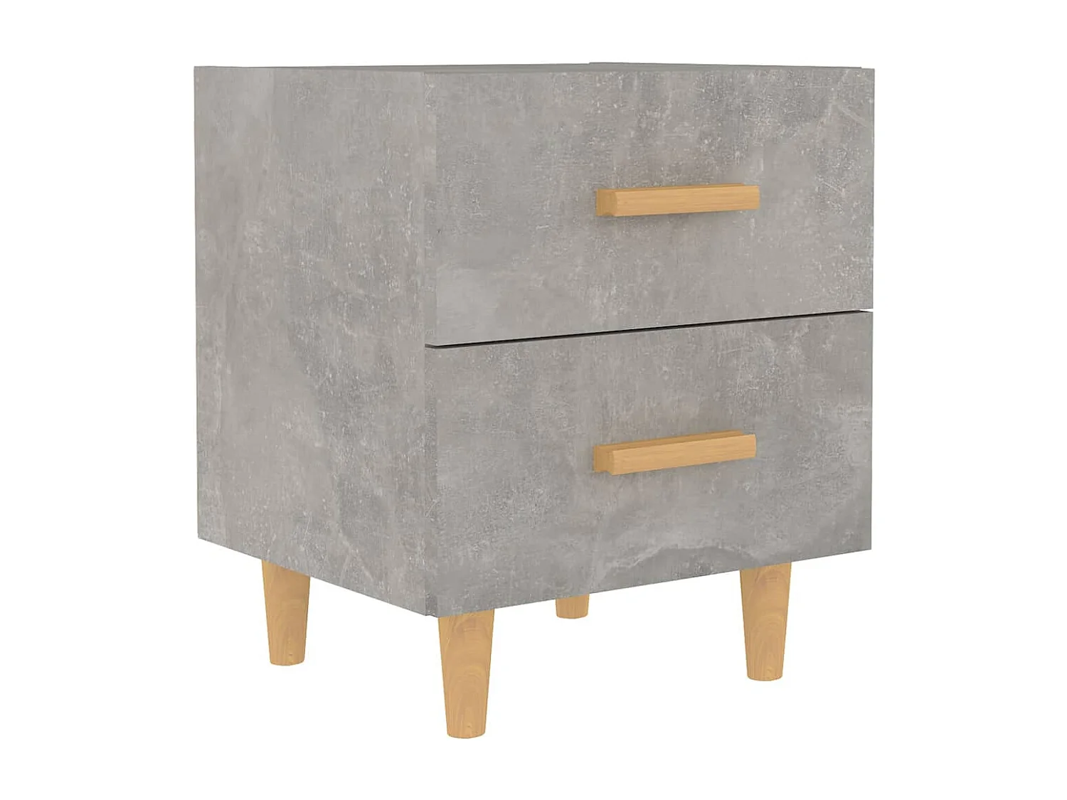 Table de chevet Gris béton 40x35x47,5 cm