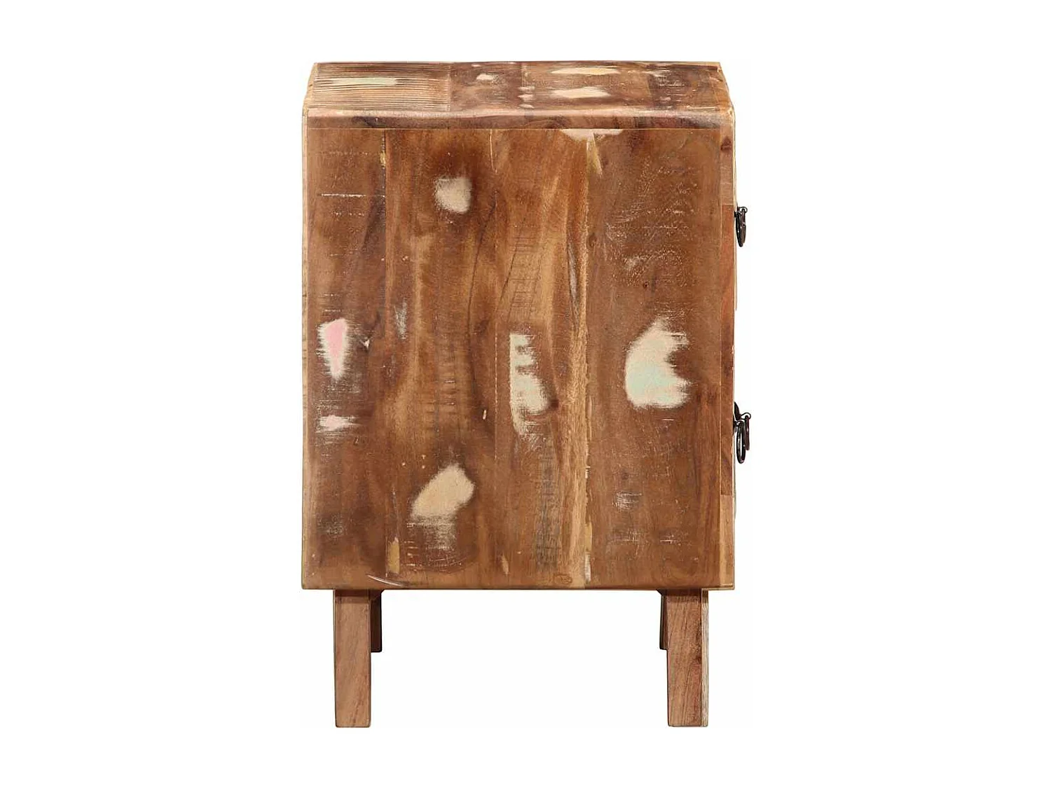 Comodino 40x32x46 cm in legno massello di recupero