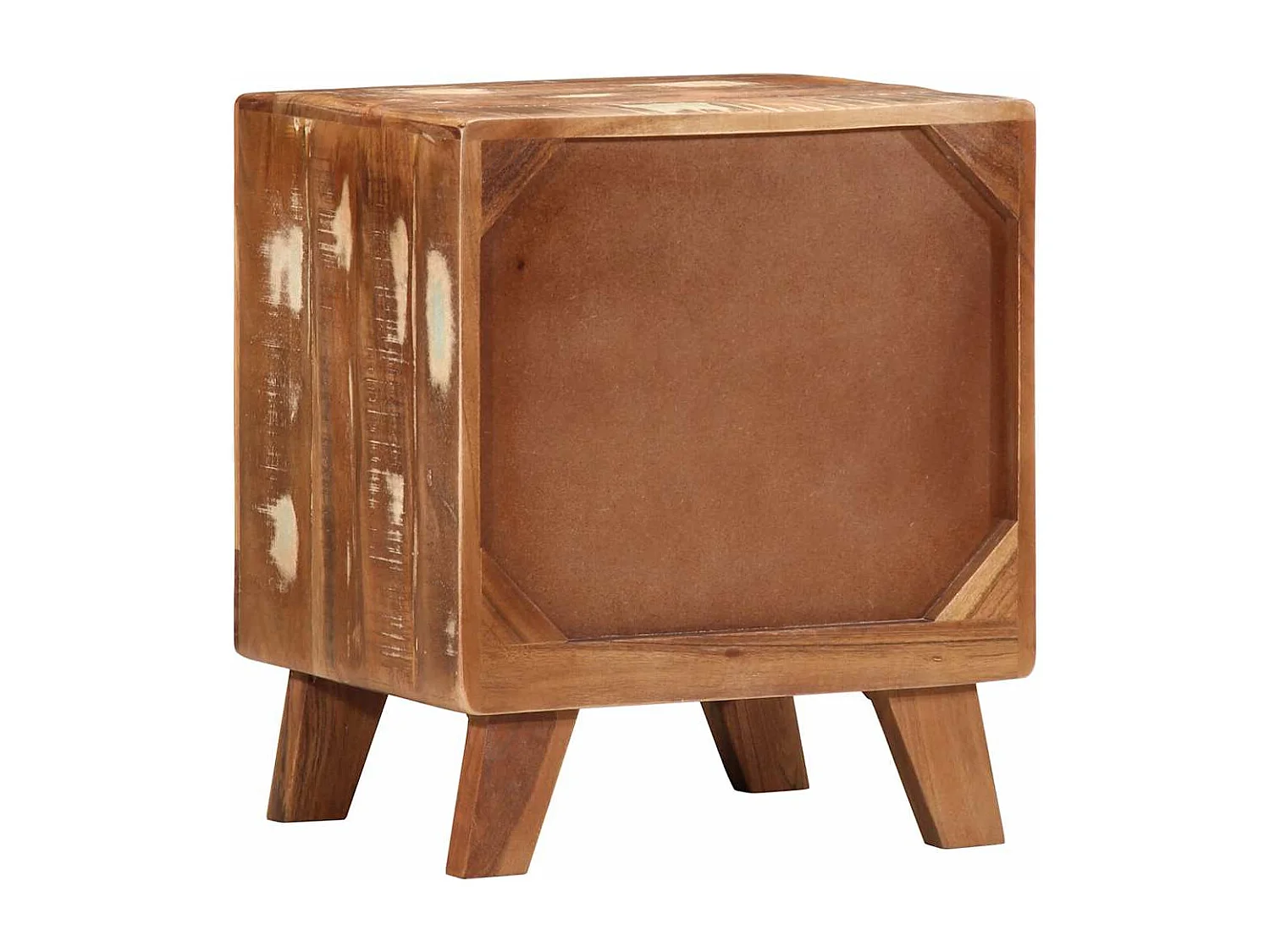 Comodino 40x32x46 cm in legno massello di recupero