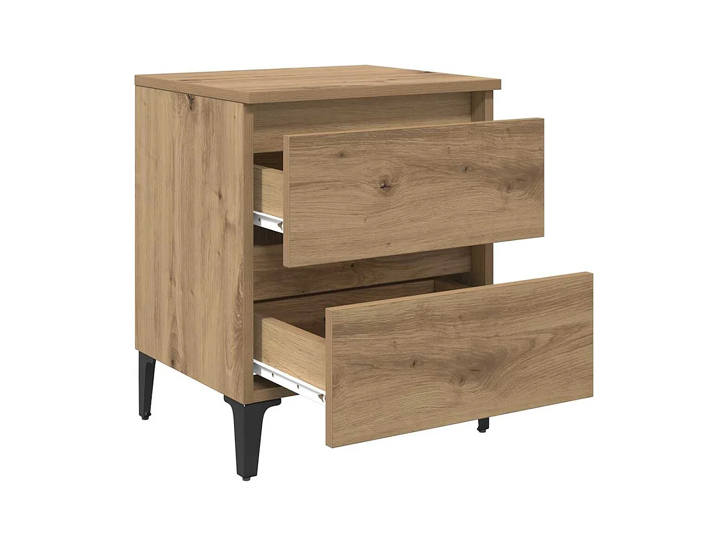 Cabinet de chevet 2 pcs chêne artisanal 40 x 35 x 50 cm