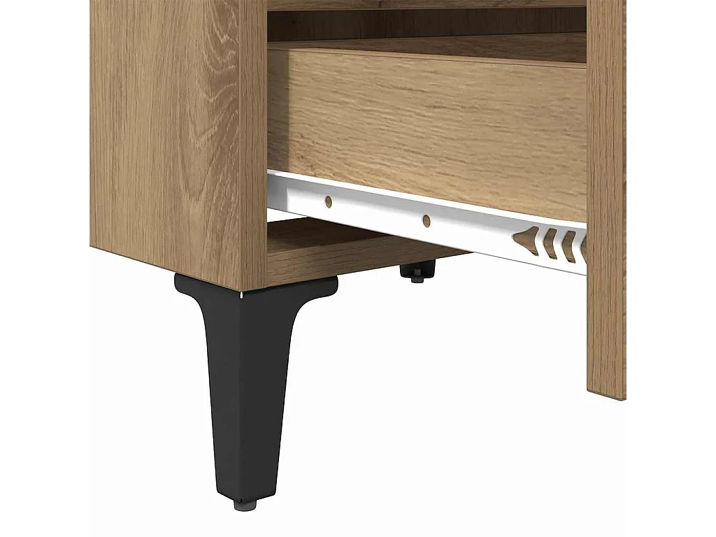 Cabinet de chevet 2 pcs chêne artisanal 40 x 35 x 50 cm