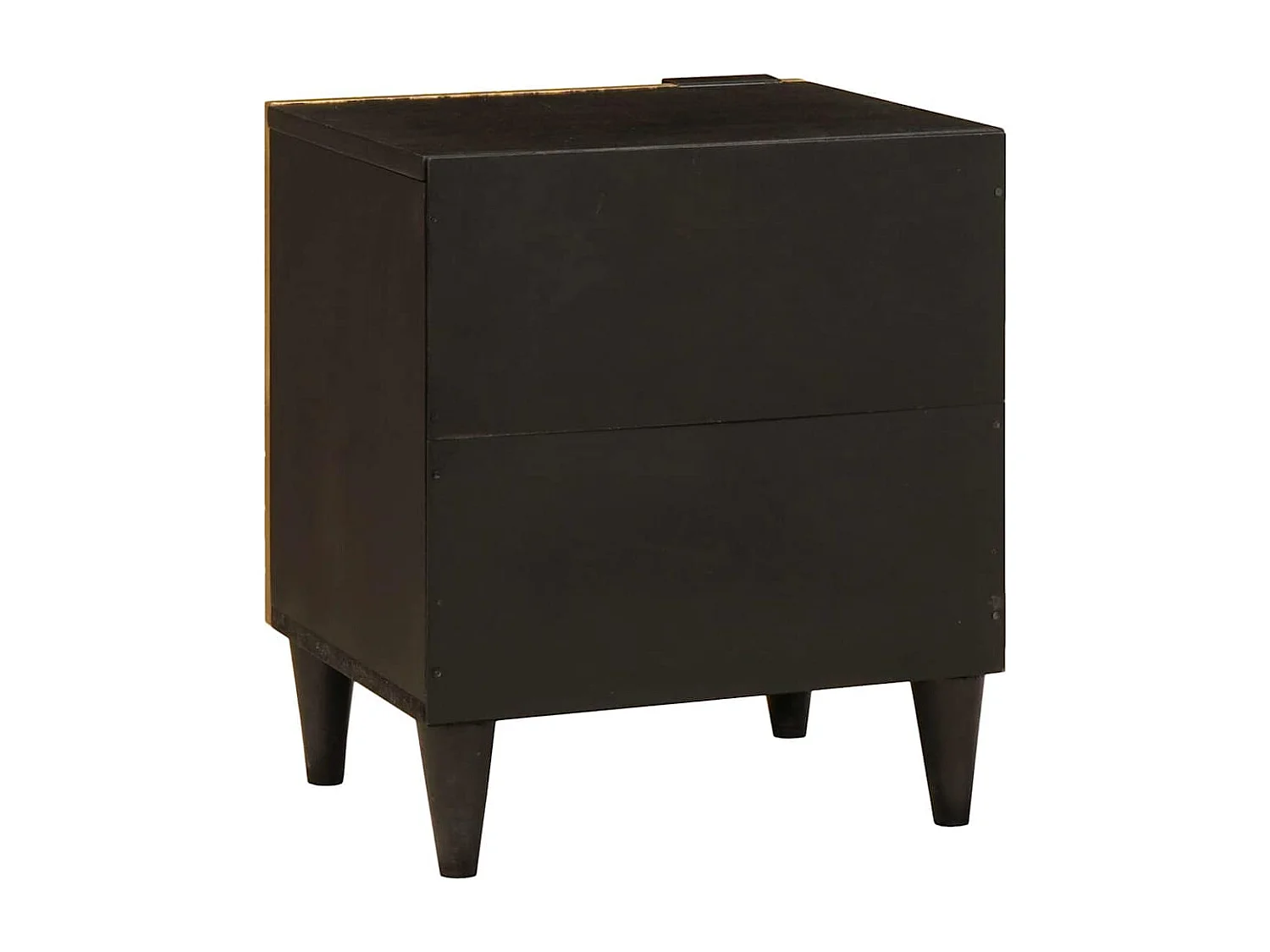 Table de chevet Noir et or 40 x 33.5 x 46 cm