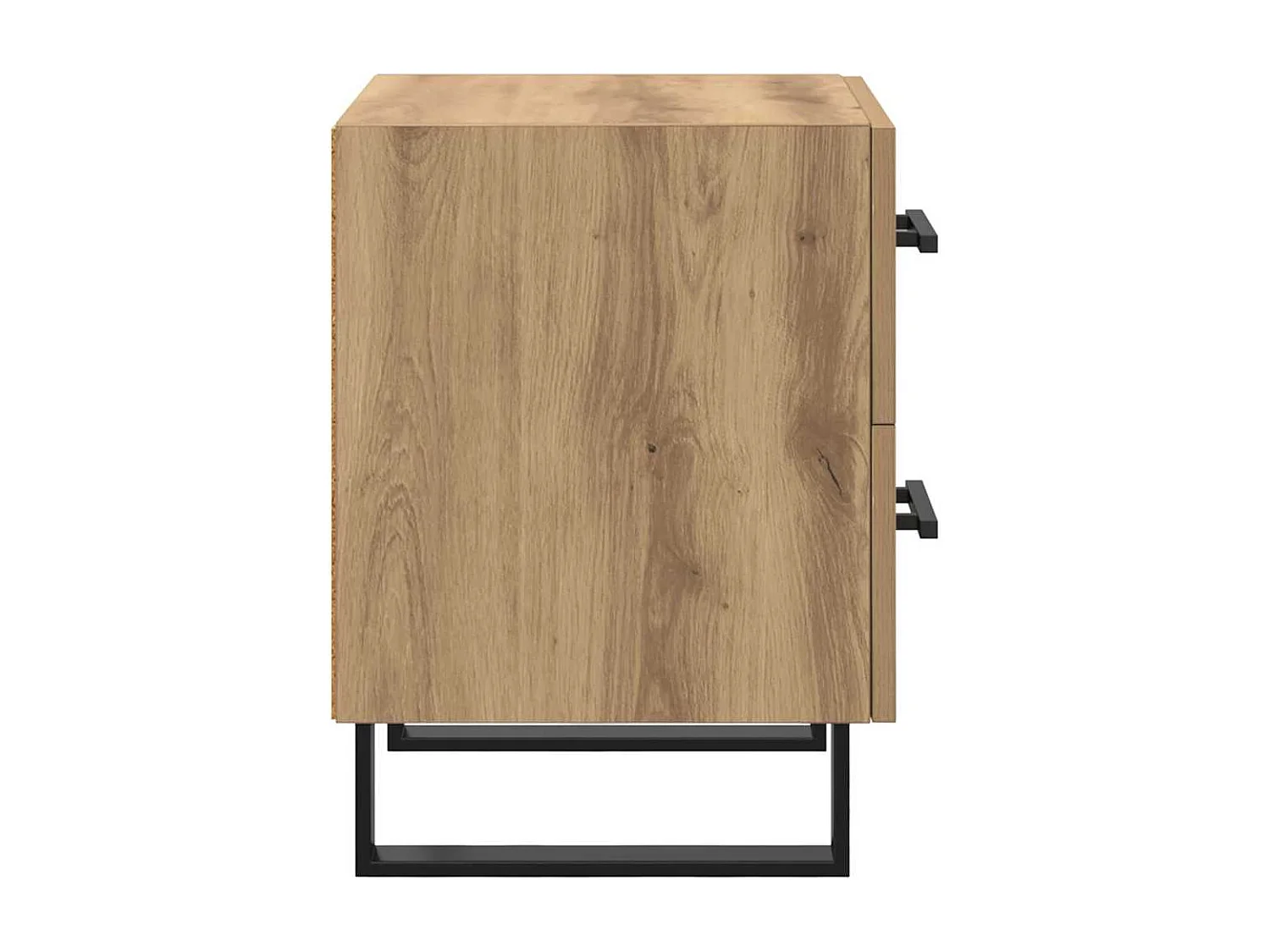 Cabinet de chevet avec tiroir chêne artisanal 40 x 35 x 47.5 cm