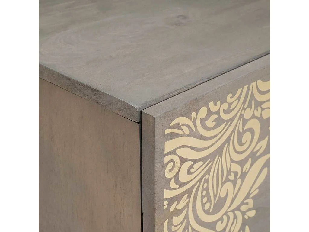 Comodino 2 pezzi Grigio 40 x 33 x 46 cm