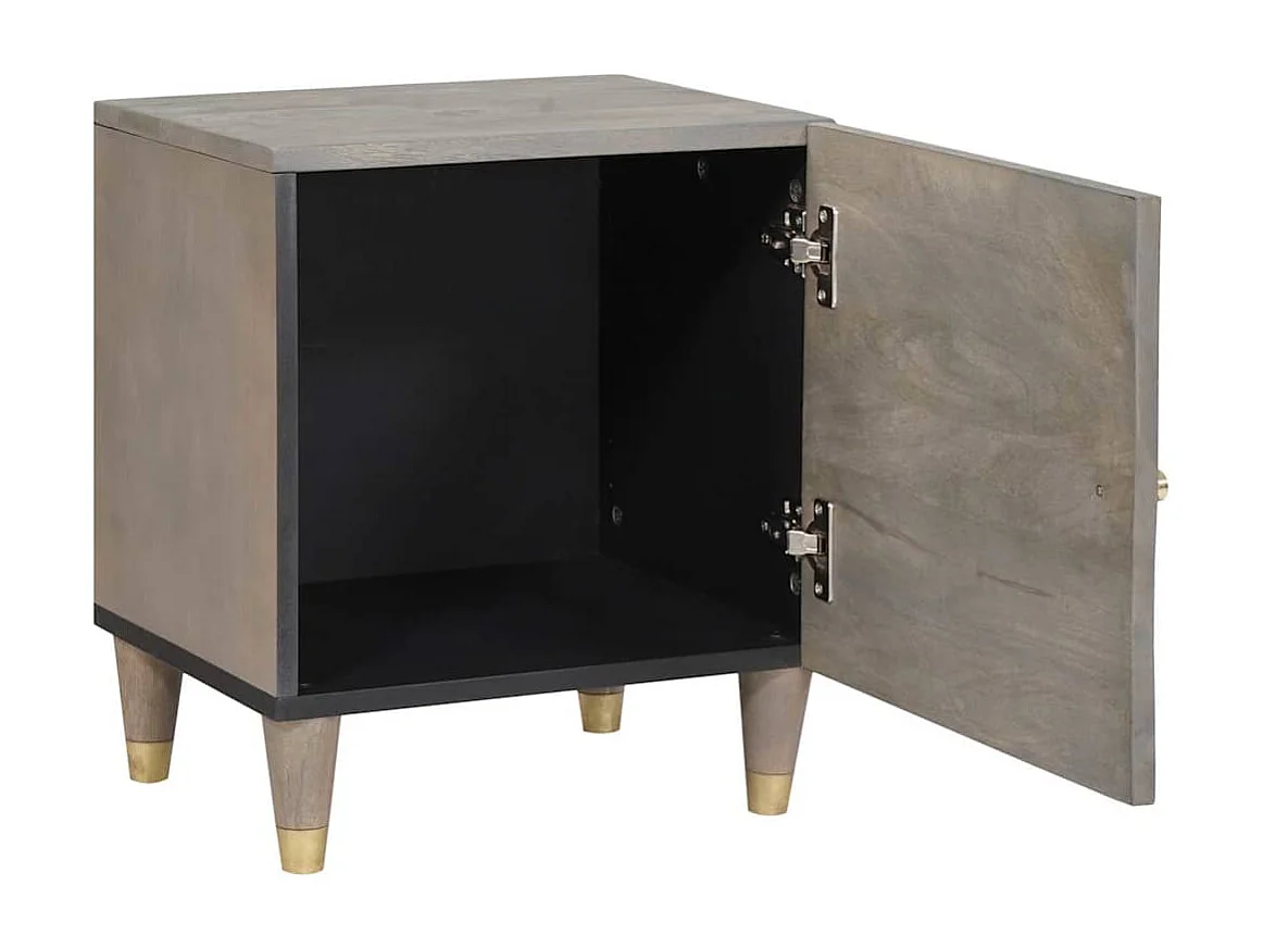 Cabinet de chevet 2 pcs Gris 40 x 33 x 46 cm