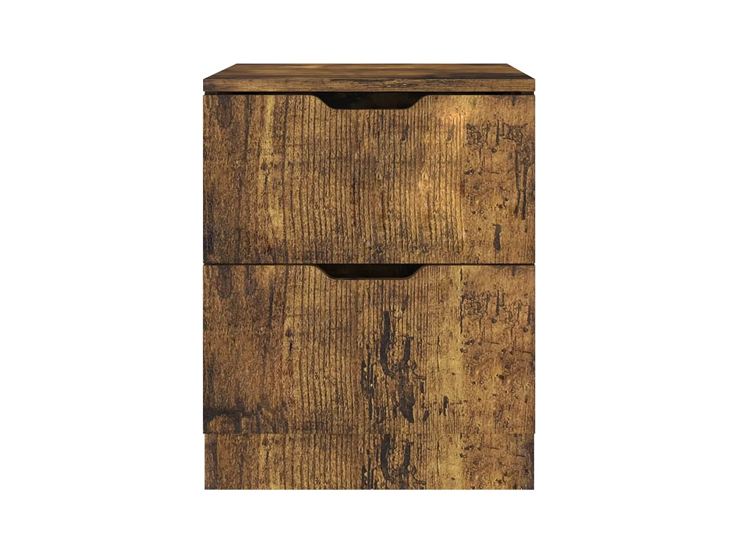 Mesitas de noche 2 piezas roble ahumado 40x40x50 cm madera de ingeniería