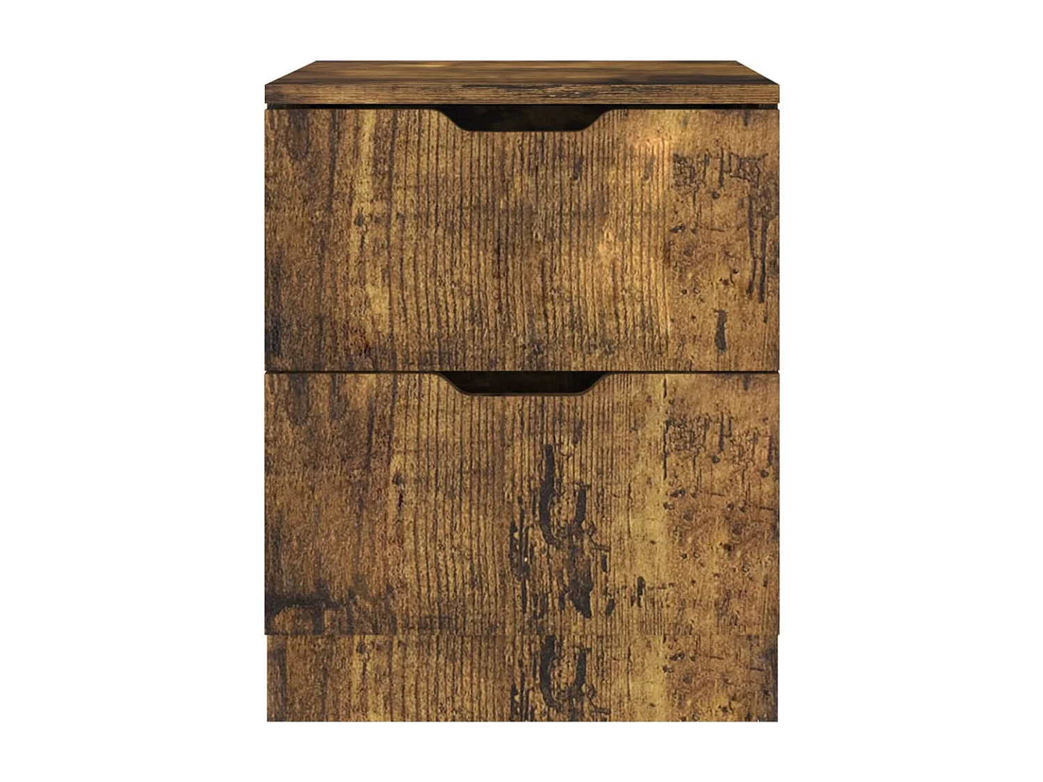 Mesitas de noche 2 piezas roble ahumado 40x40x50 cm madera de ingeniería