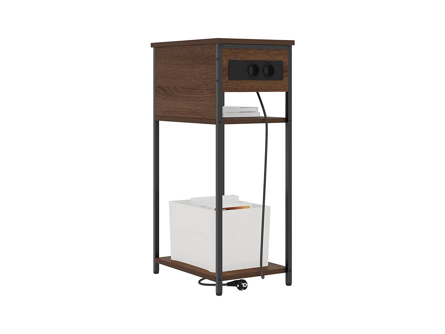 Cabinet de chevet Chêne marron 41 x 28 x 76 cm