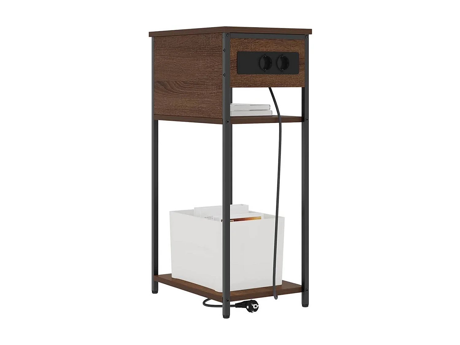 Cabinet de chevet Chêne marron 41 x 28 x 76 cm