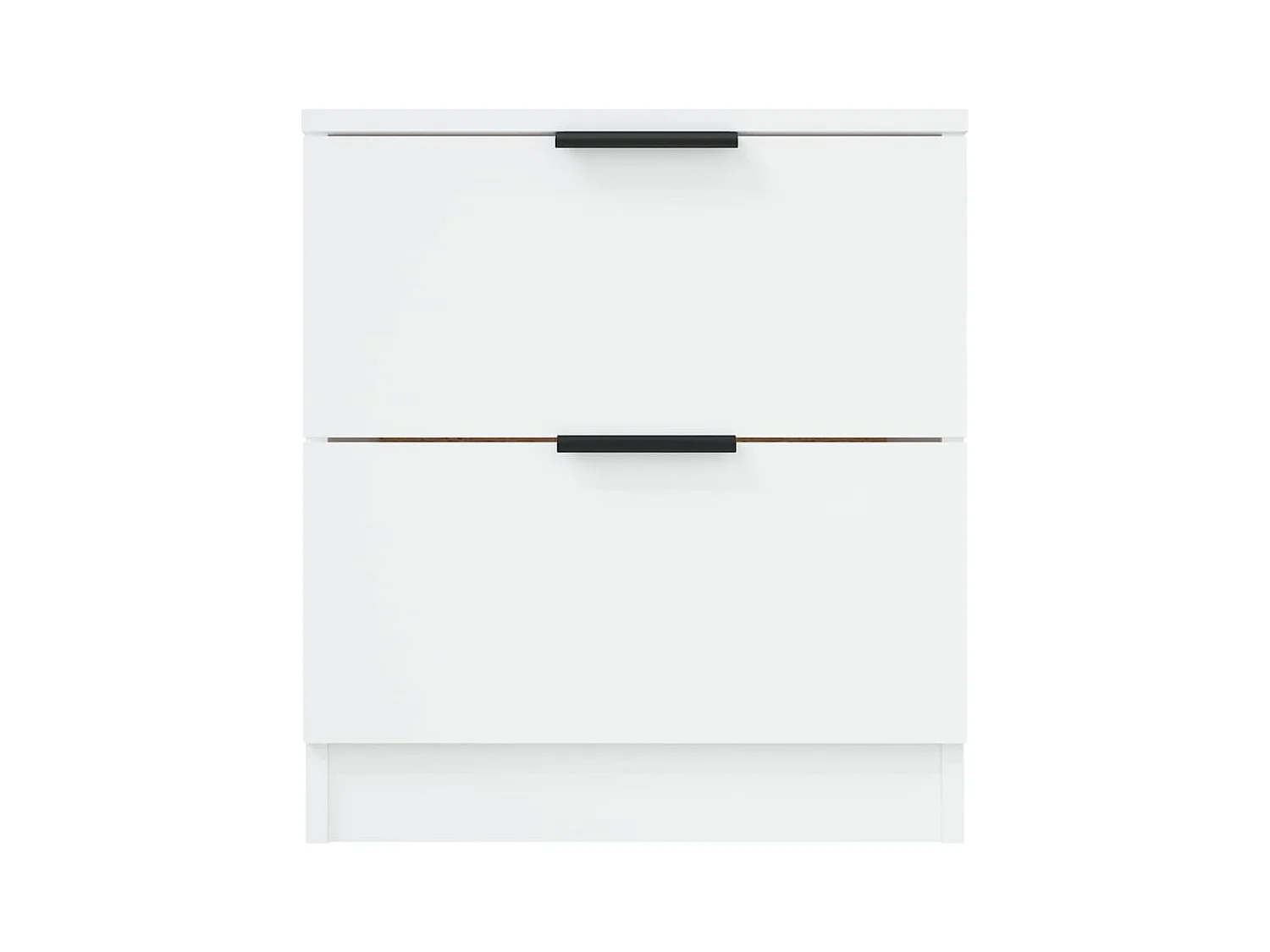 stuks witte nachtkastjes van bewerkt hout