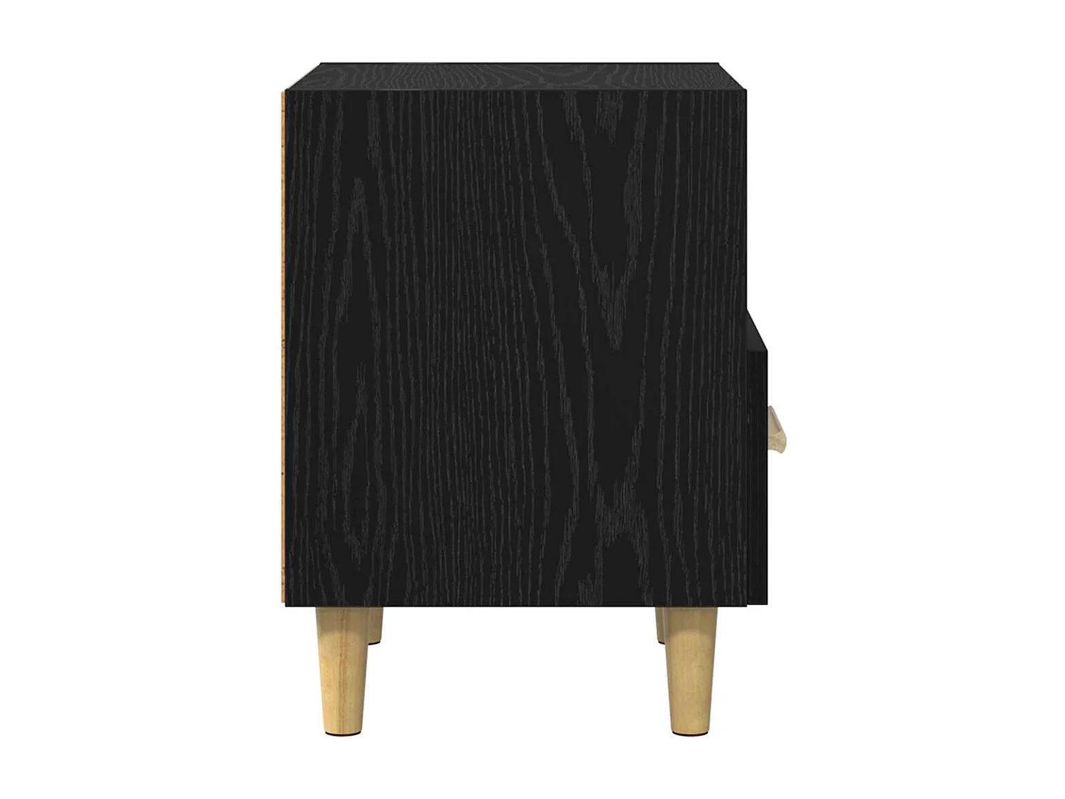 Cabinet de chevet avec tiroir Chêne noir 40 x 35 x 47.5 cm