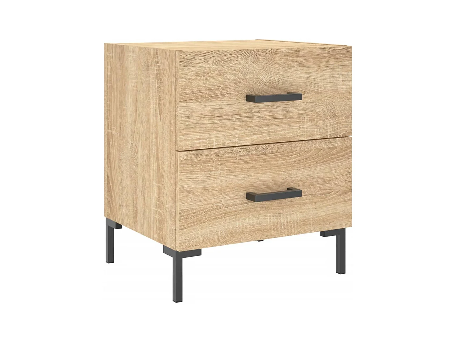 Comodini 2 pezzi rovere sonoma 40x35x47,5 cm