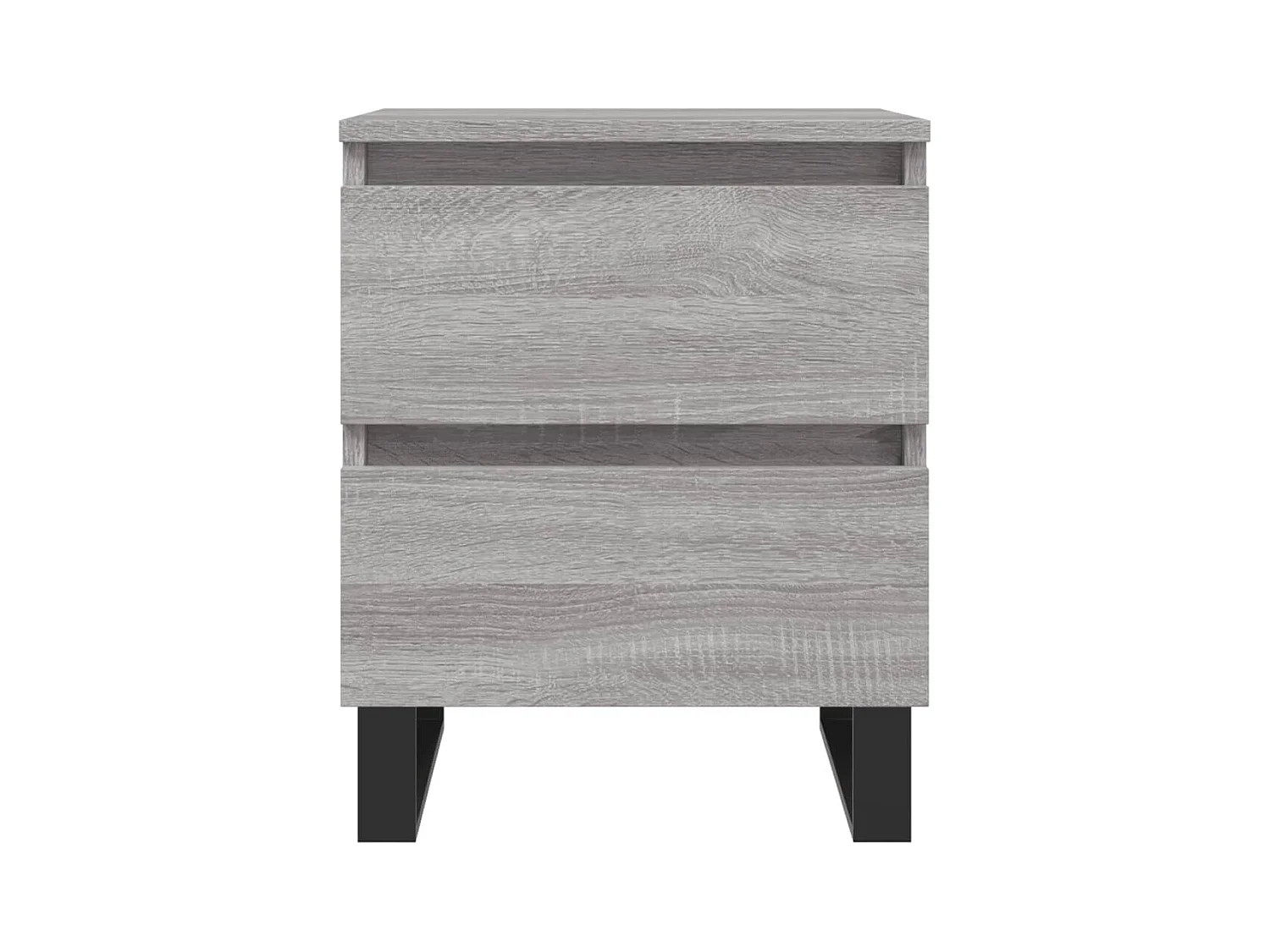 Mesita de noche Sonoma gris 40x35x50 cm madera de ingeniería