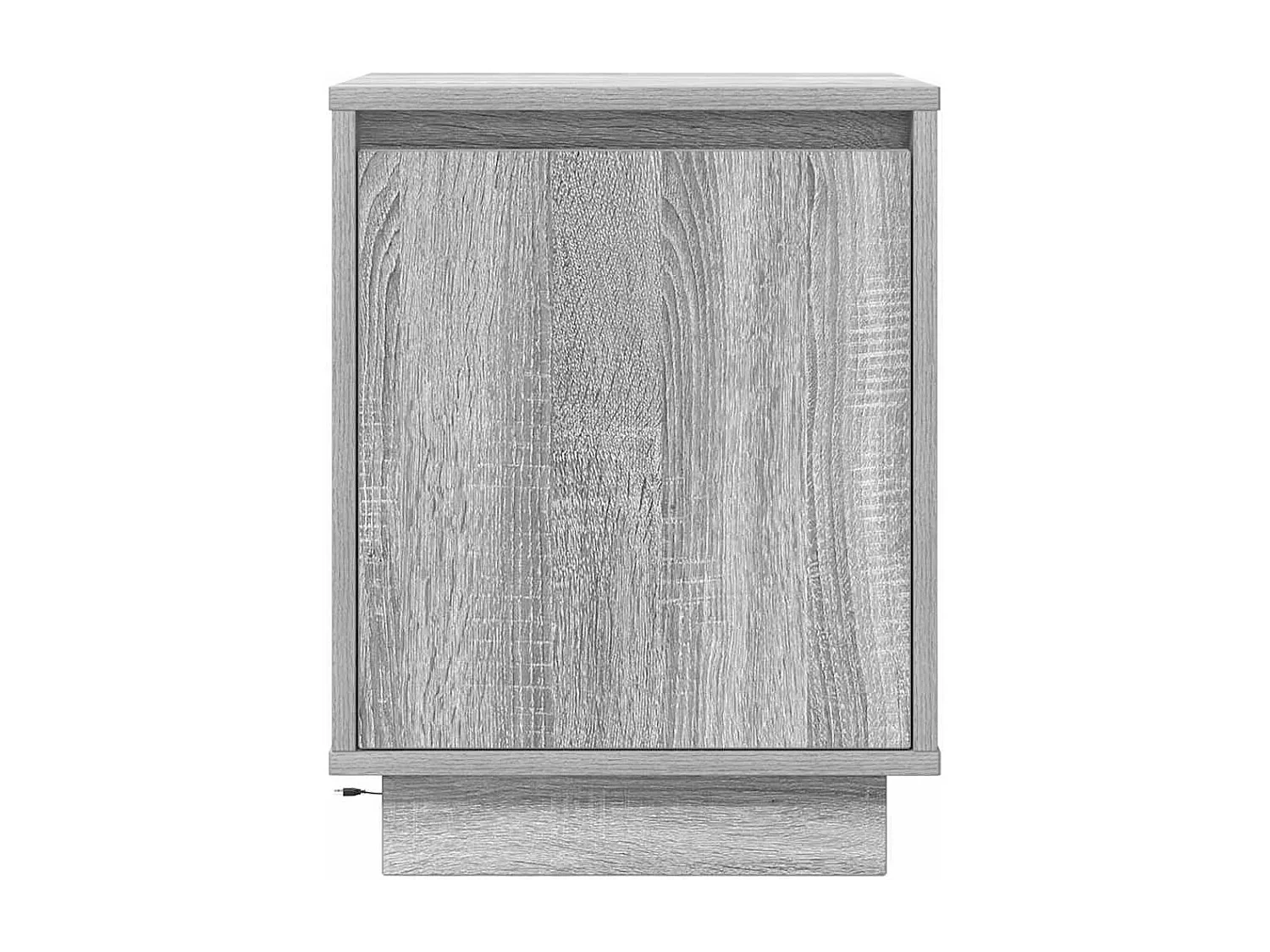 Comodini con luci LED 2 pezzi grigio sonoma 38x34x50cm