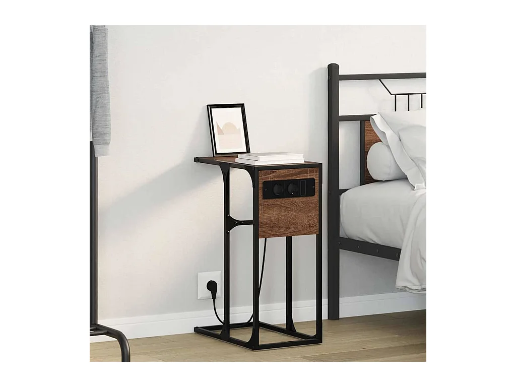 Comodino Rovere marrone 41,5 x 26 x 60,5 cm