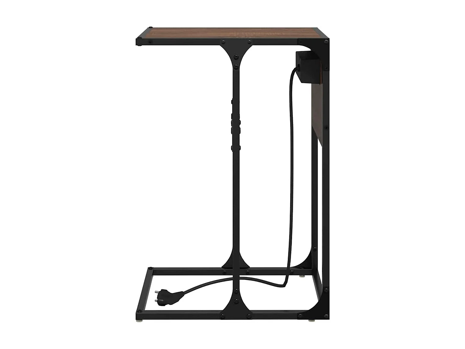 Table de chevet Chêne marron 41.5 x 26 x 60.5 cm