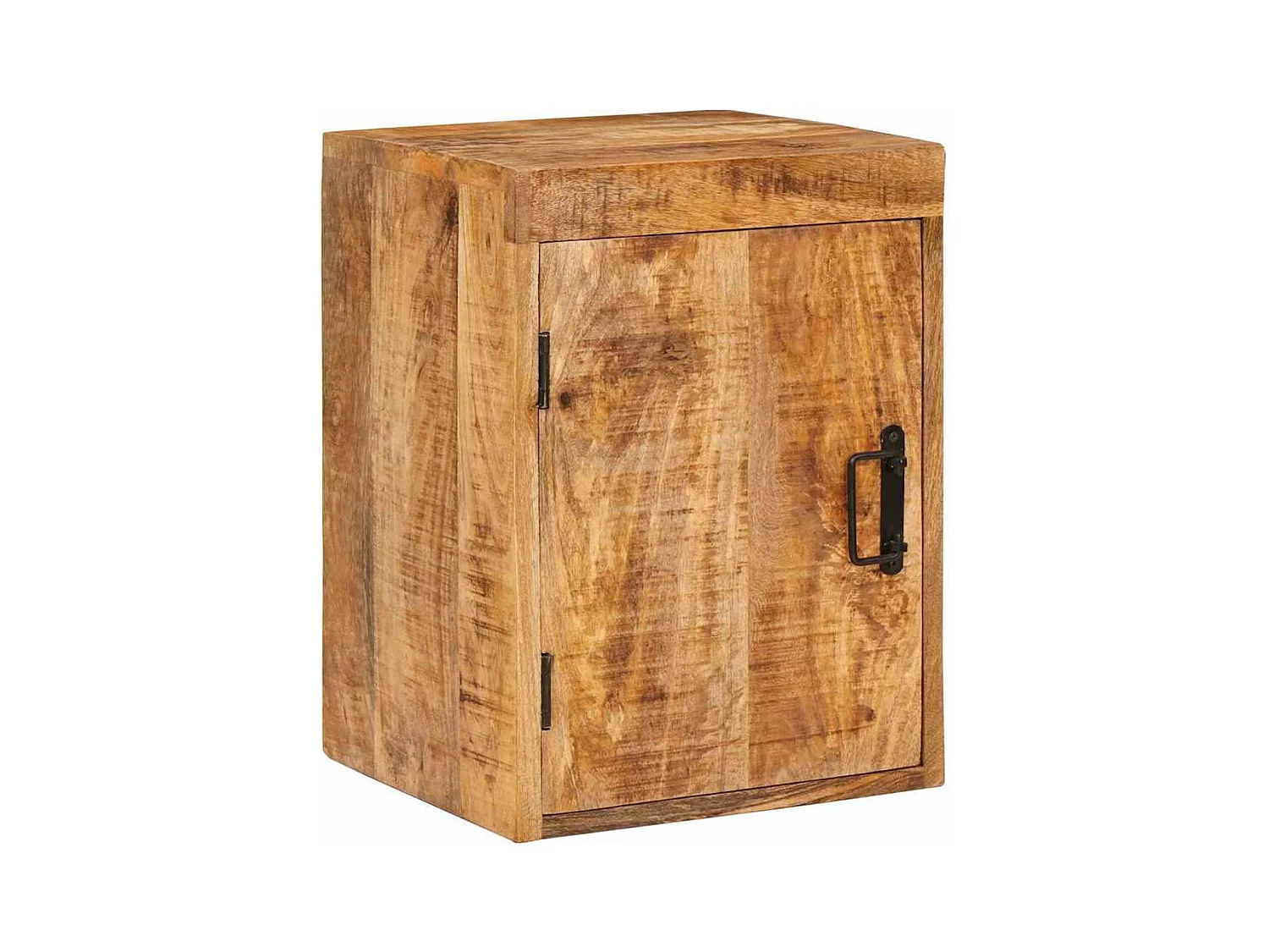 Comodino 2 pezzi Marrone Legno massello di mango