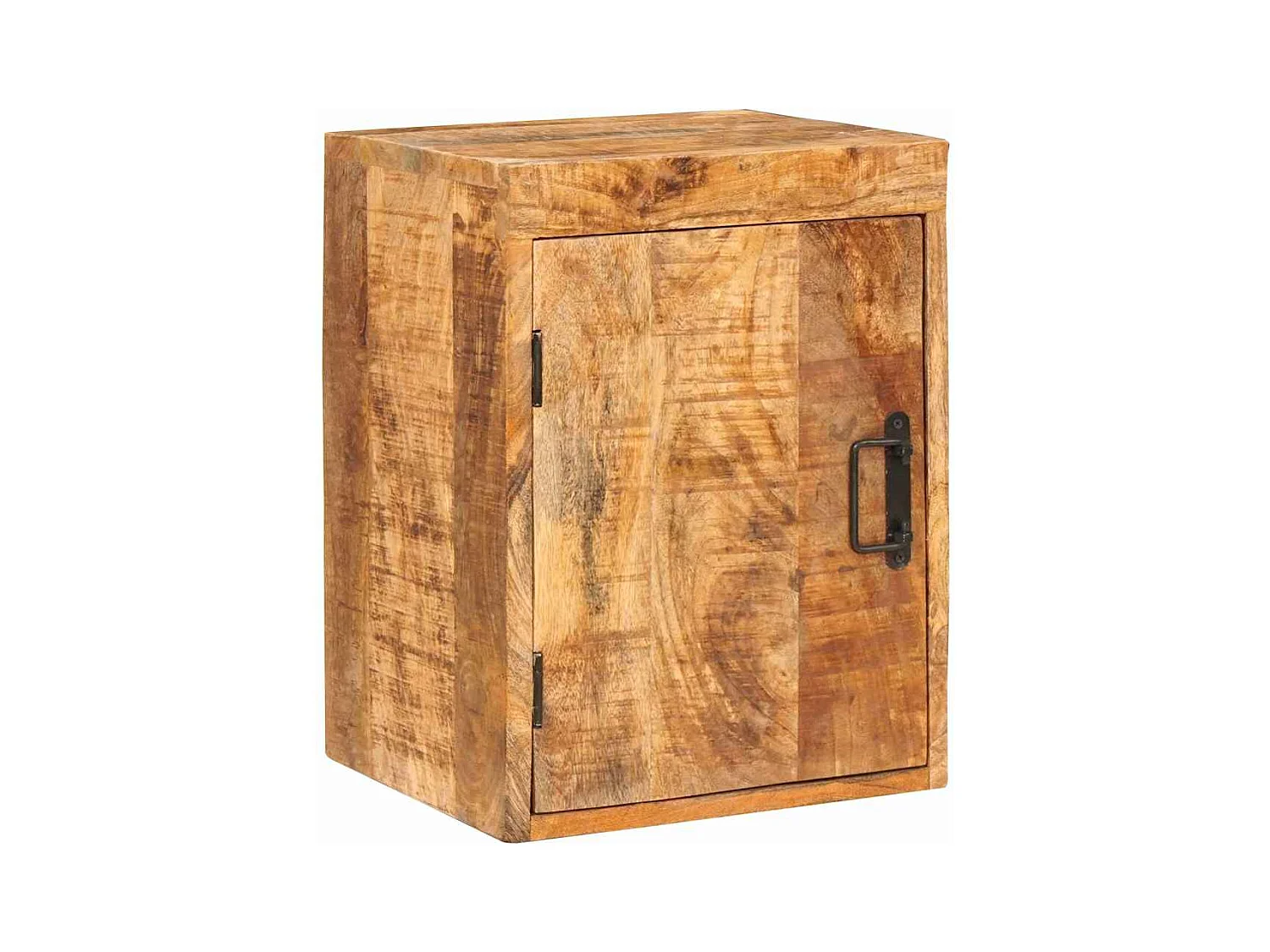 Comodino 2 pezzi Marrone Legno massello di mango