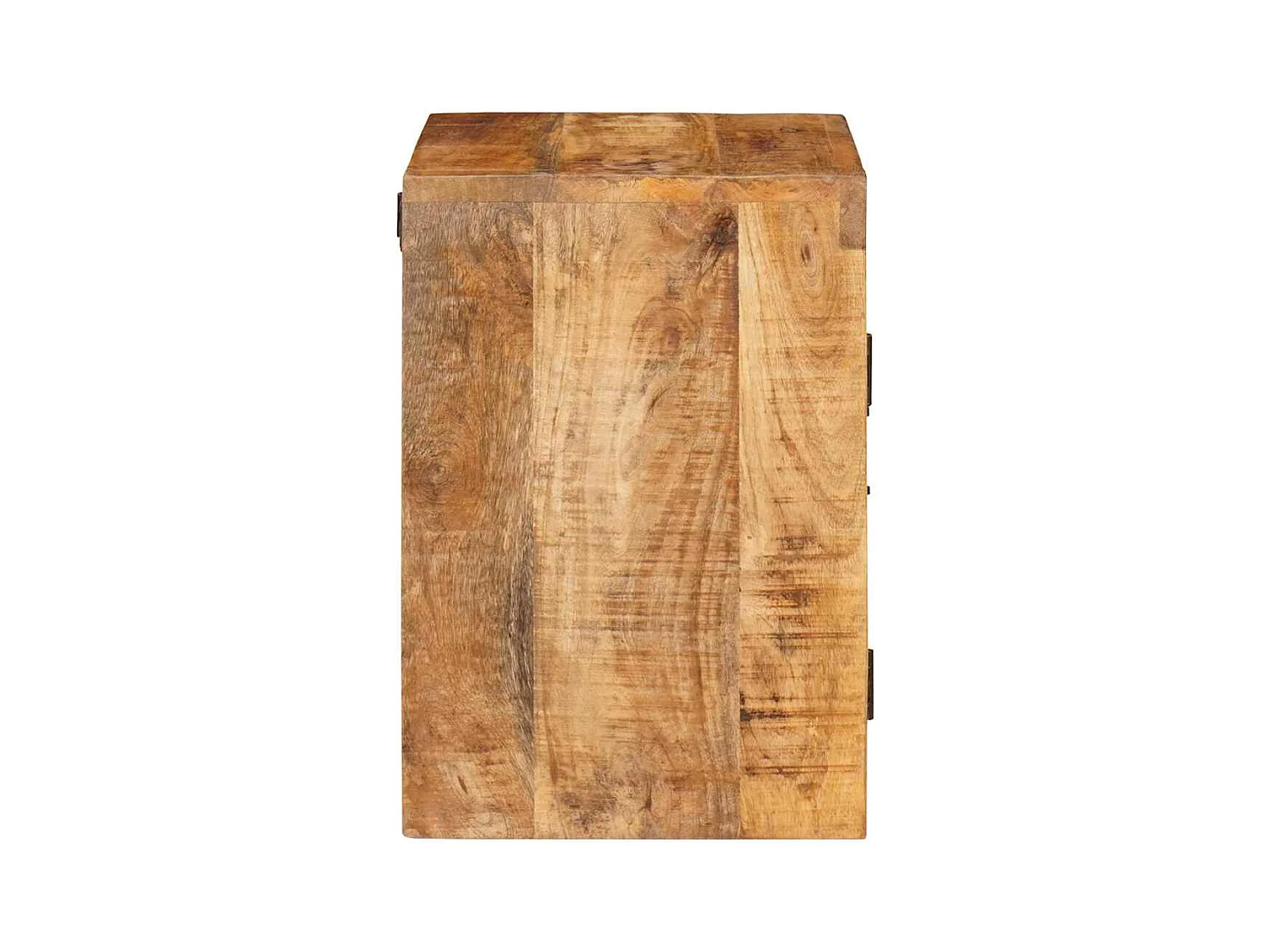 Comodino 2 pezzi Marrone Legno massello di mango