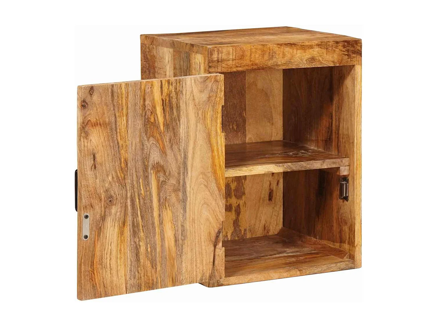 Table de chevet 2 pcs Marron Bois de mangue massif