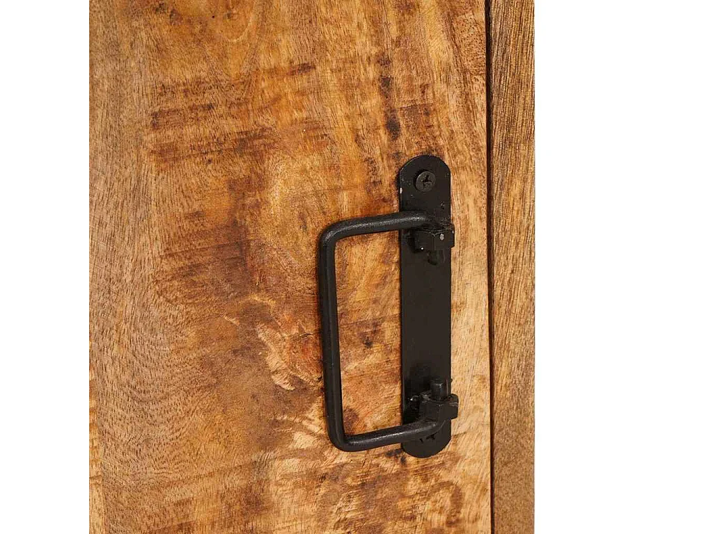 Table de chevet 2 pcs Marron Bois de mangue massif