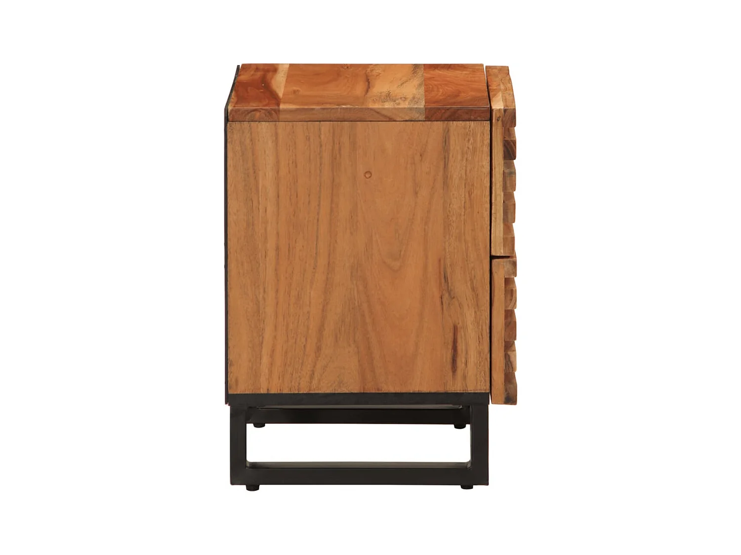 Comodino 40x34x46 cm in legno massello di acacia