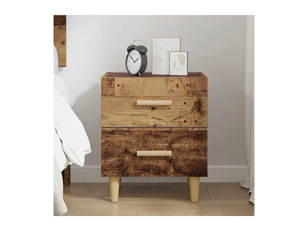 Bettschrank Antikholz 40 x 35 x 47,5 cm Holzwerkstoff