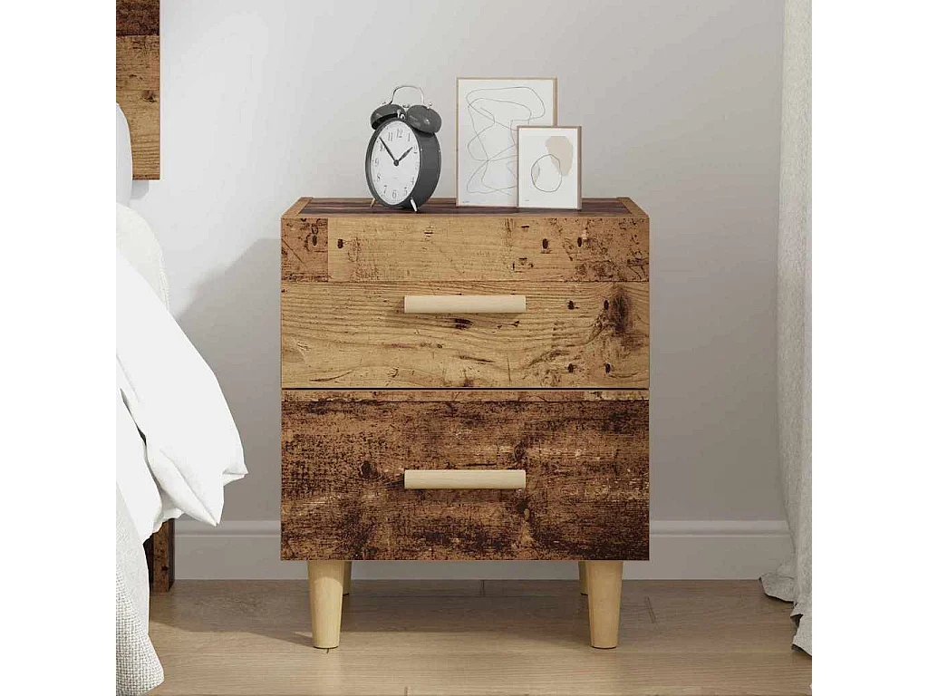 Armoire de lit Bois ancien 40 x 35 x 47.5 cm Bois d'ingénierie