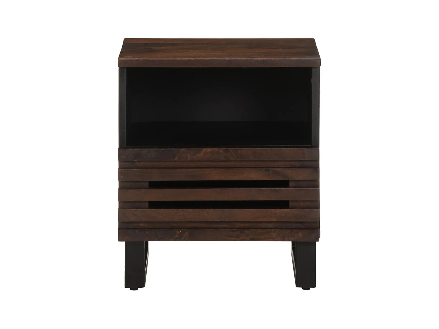 Mesitas de noche 2 uds 40x34x46 cm madera maciza de mango