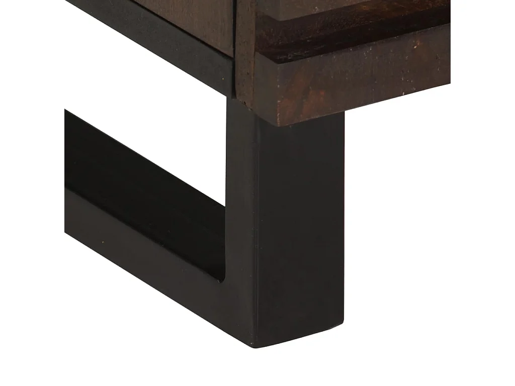 Mesitas de noche 2 uds 40x34x46 cm madera maciza de mango