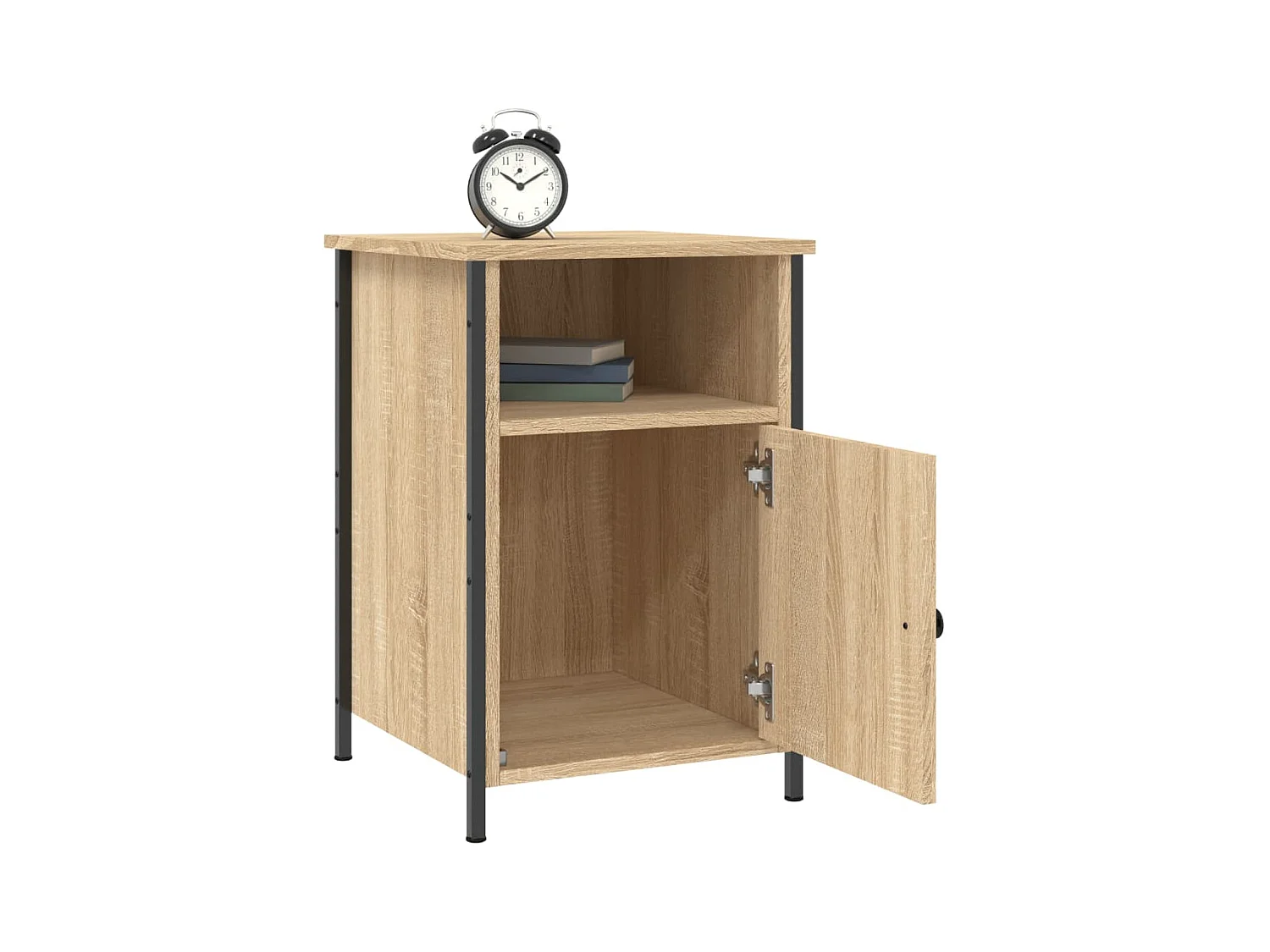 Mesitas de noche 2 piezas roble sonoma 40x42x60cm madera de ingeniería