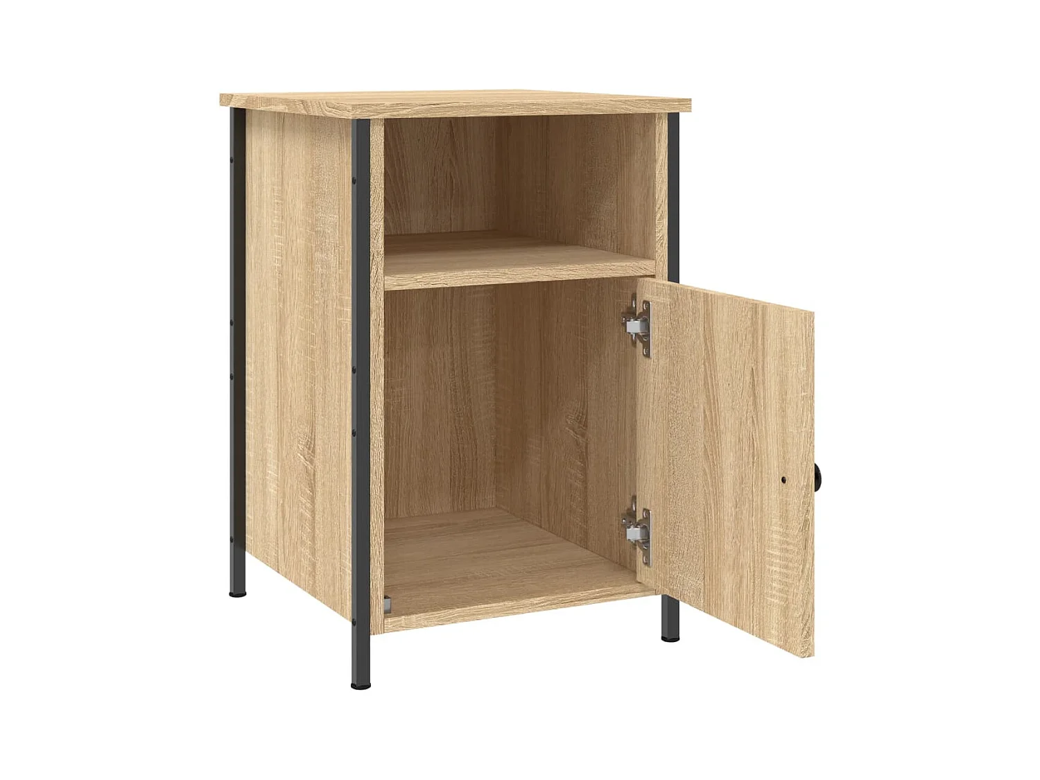 Mesitas de noche 2 piezas roble sonoma 40x42x60cm madera de ingeniería