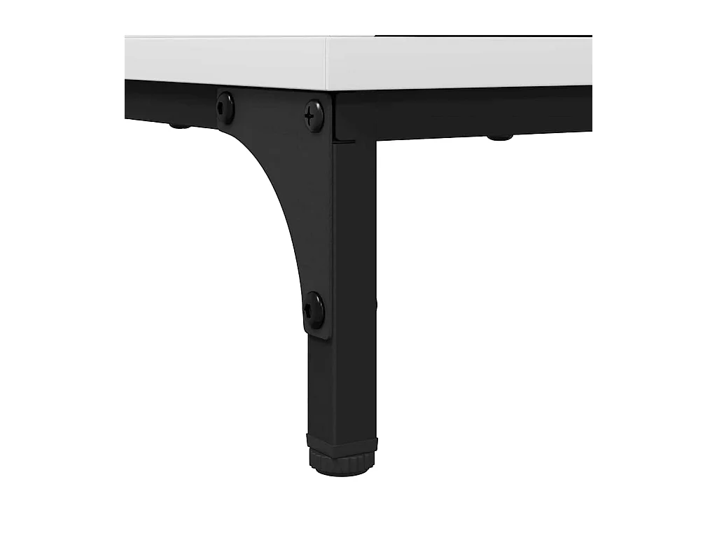 Mesita de noche Blanca 63,5 x 36 x 61 cm Madera de ingeniería