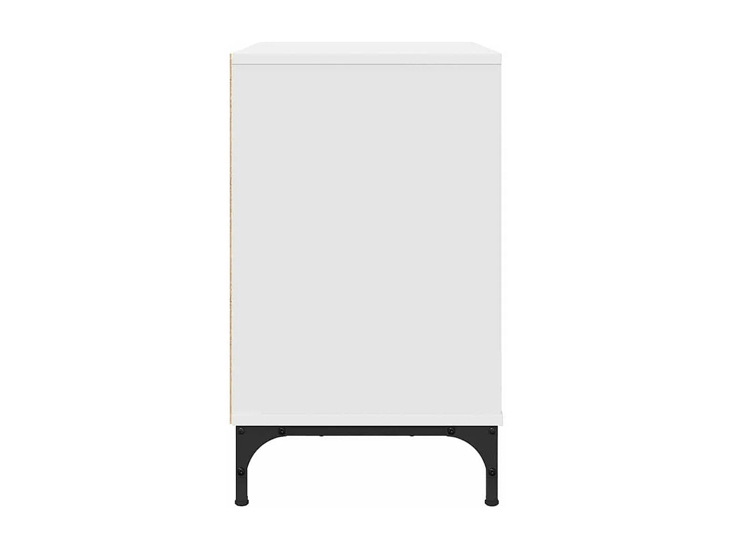 Table de chevet Blanc 63,5 x 36 x 61 cm Bois d'ingénierie