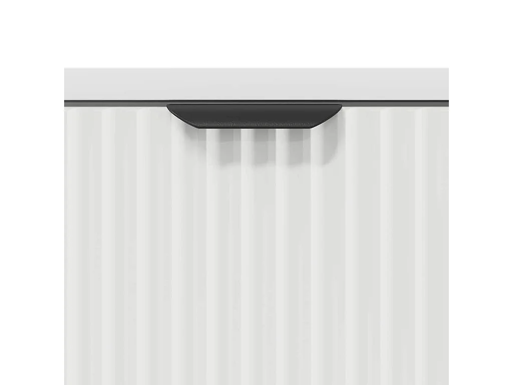 Table de chevet Blanc 63,5 x 36 x 61 cm Bois d'ingénierie