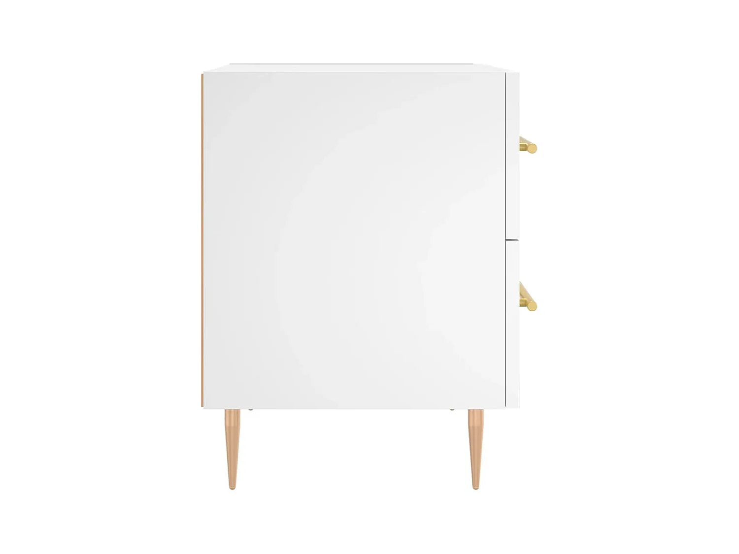 Tables de chevet 2 pcs blanc 40x35x47,5 cm bois d’ingénierie