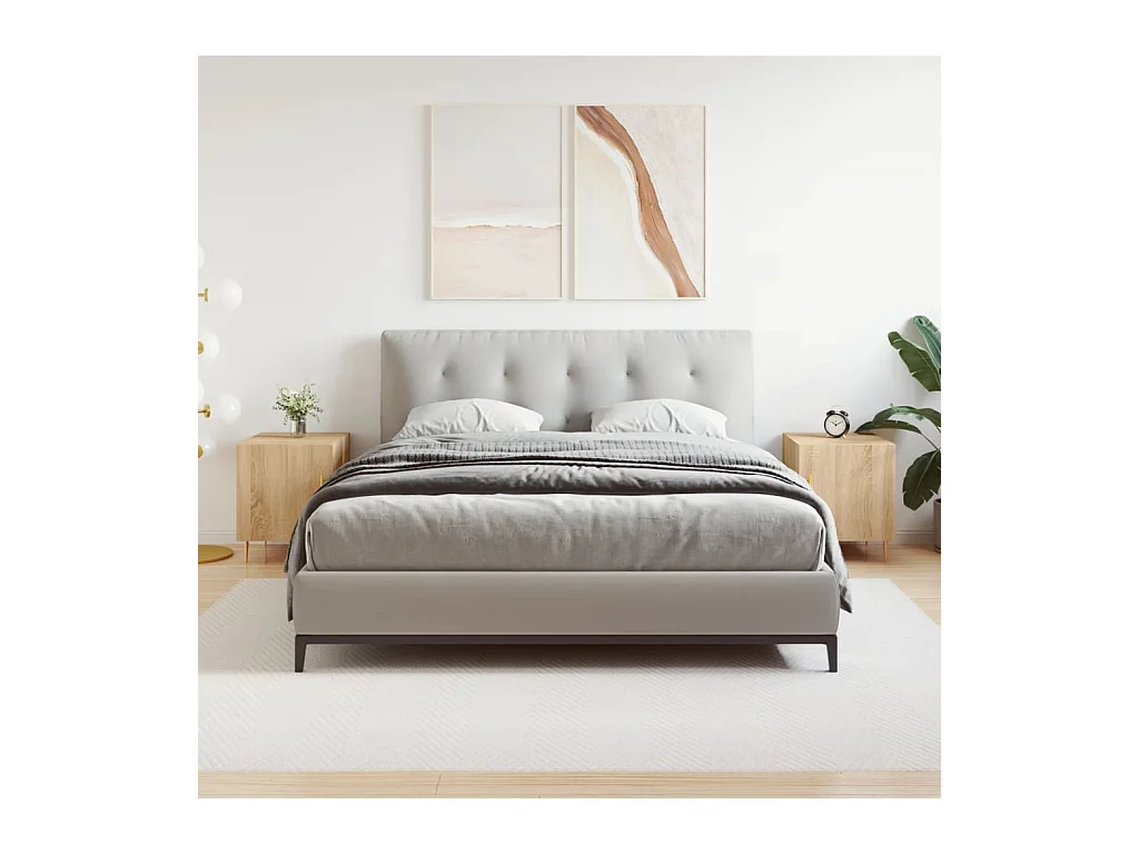 Nachtkastjes 2 stuks Sonoma eiken 40x40x50 cm bewerkt hout