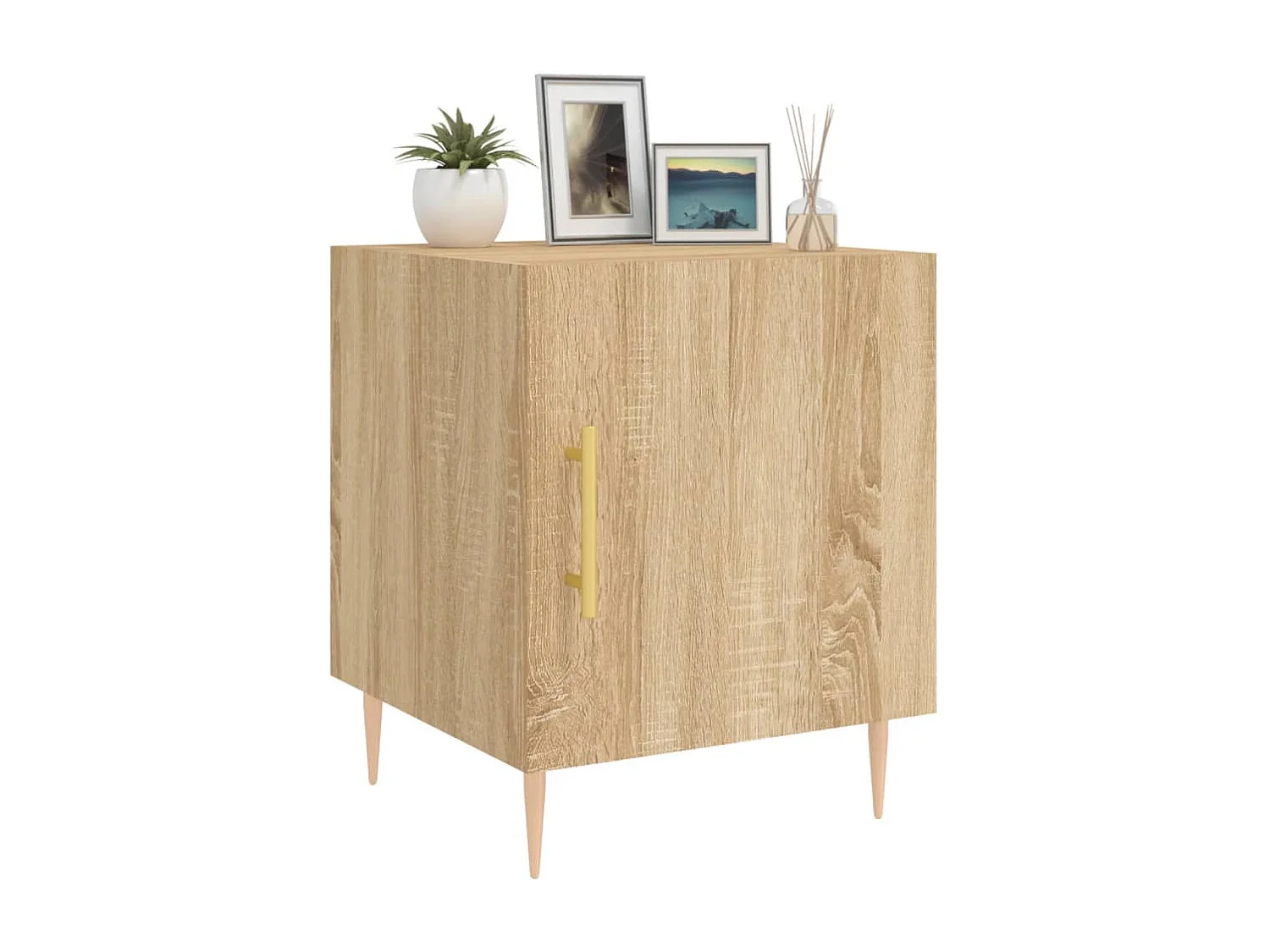 Comodini 2 pezzi rovere sonoma 40x40x50 cm legno ingegnerizzato