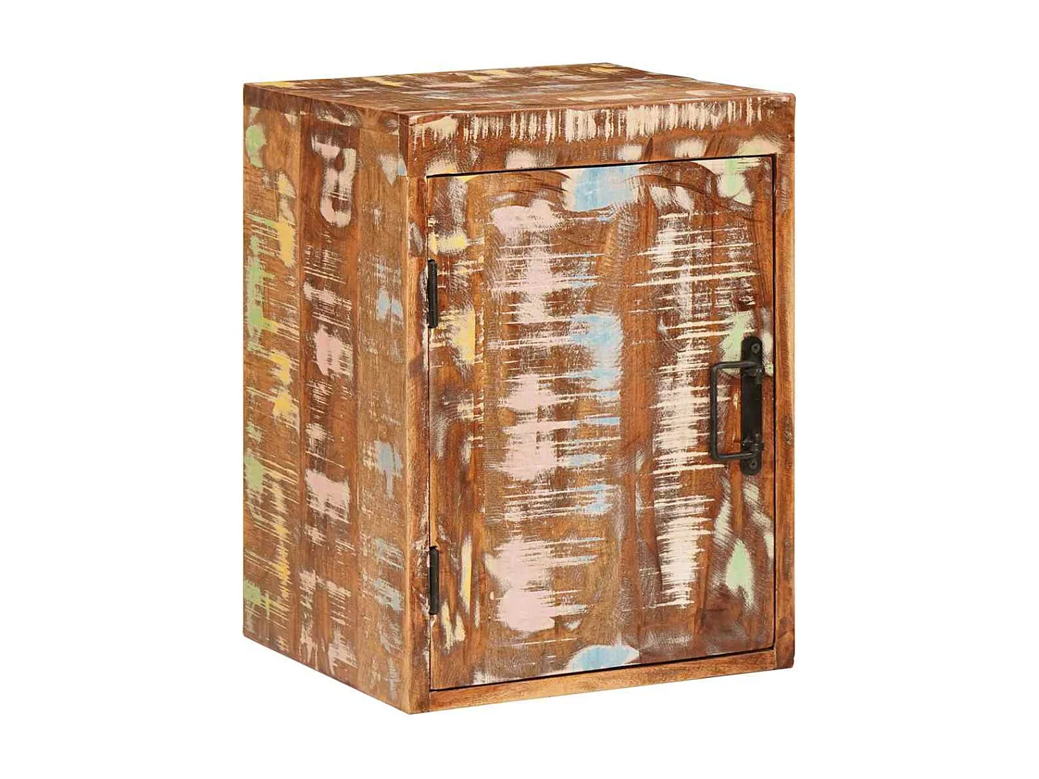 Table de chevet 2 pcs Marron Bois massif récupéré