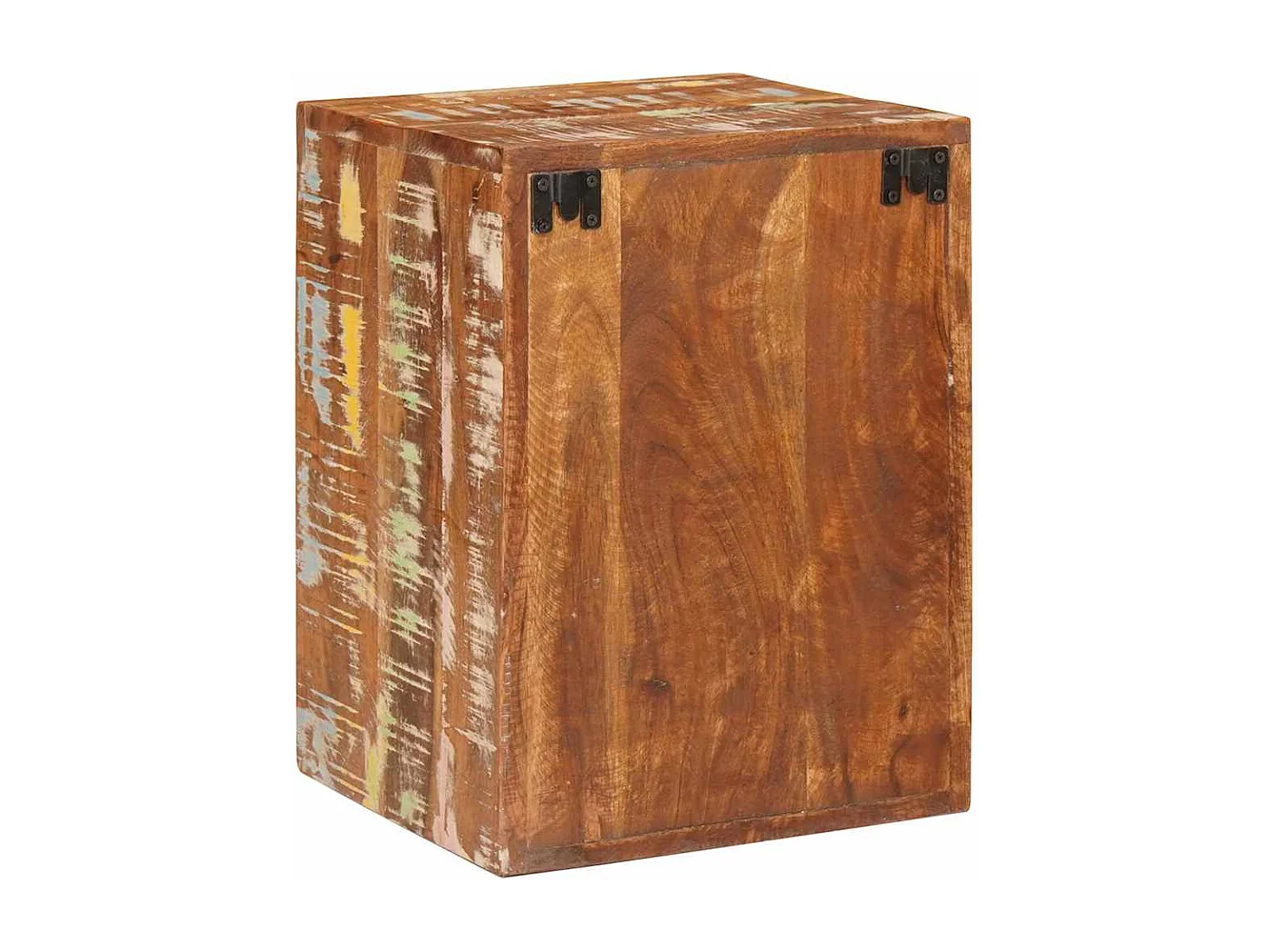 Table de chevet 2 pcs Marron Bois massif récupéré