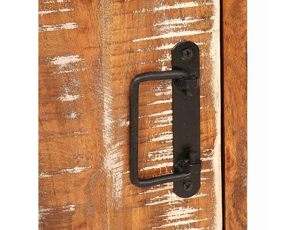 Table de chevet 2 pcs Marron Bois massif récupéré